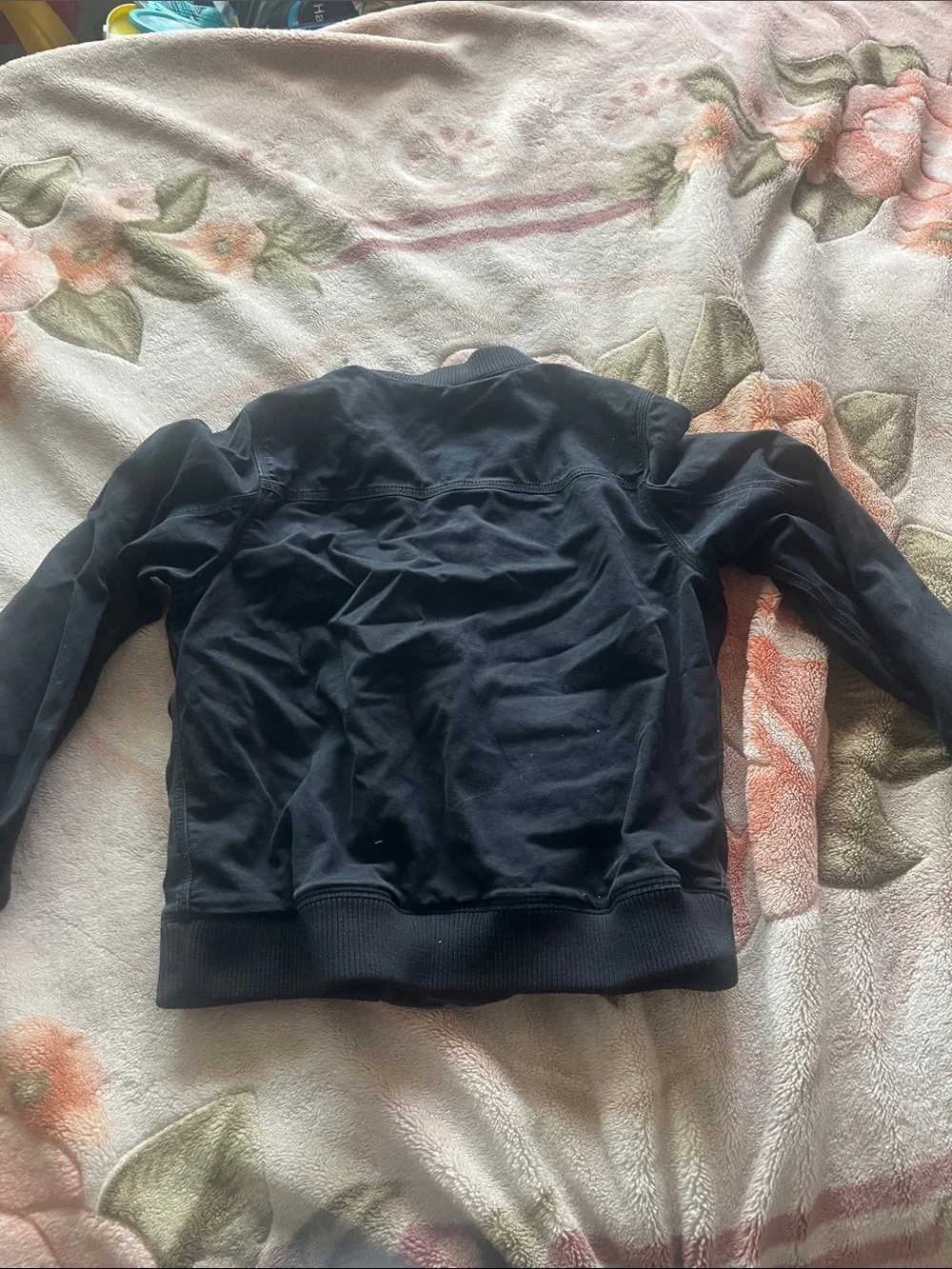 Carhartt Black Zip-Front Work Jacket with Logo Patch